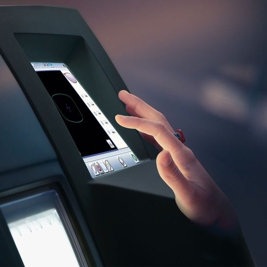Interface touch de equipamento óptico de última geração